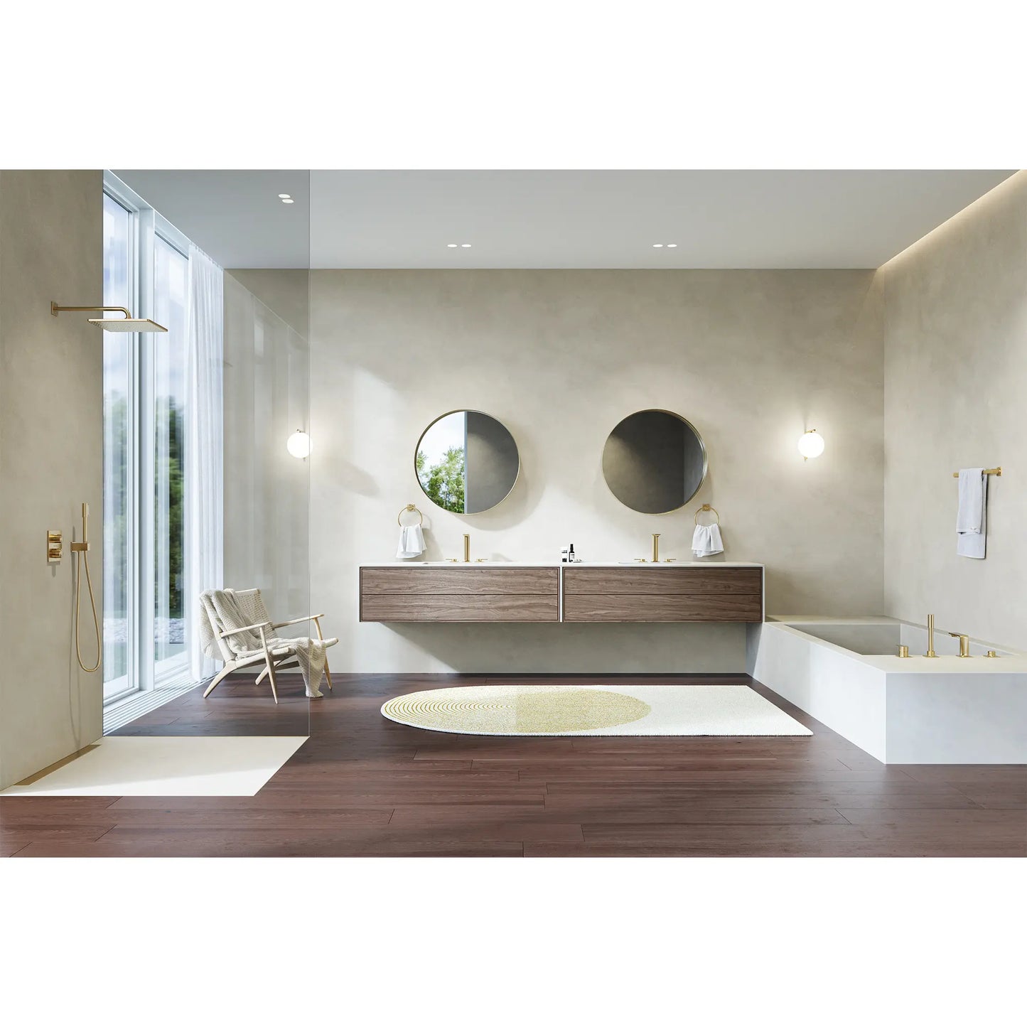 Grohe Allure New Dual Function 2-Handle Thermostatic Valve Trim - Golzar Home