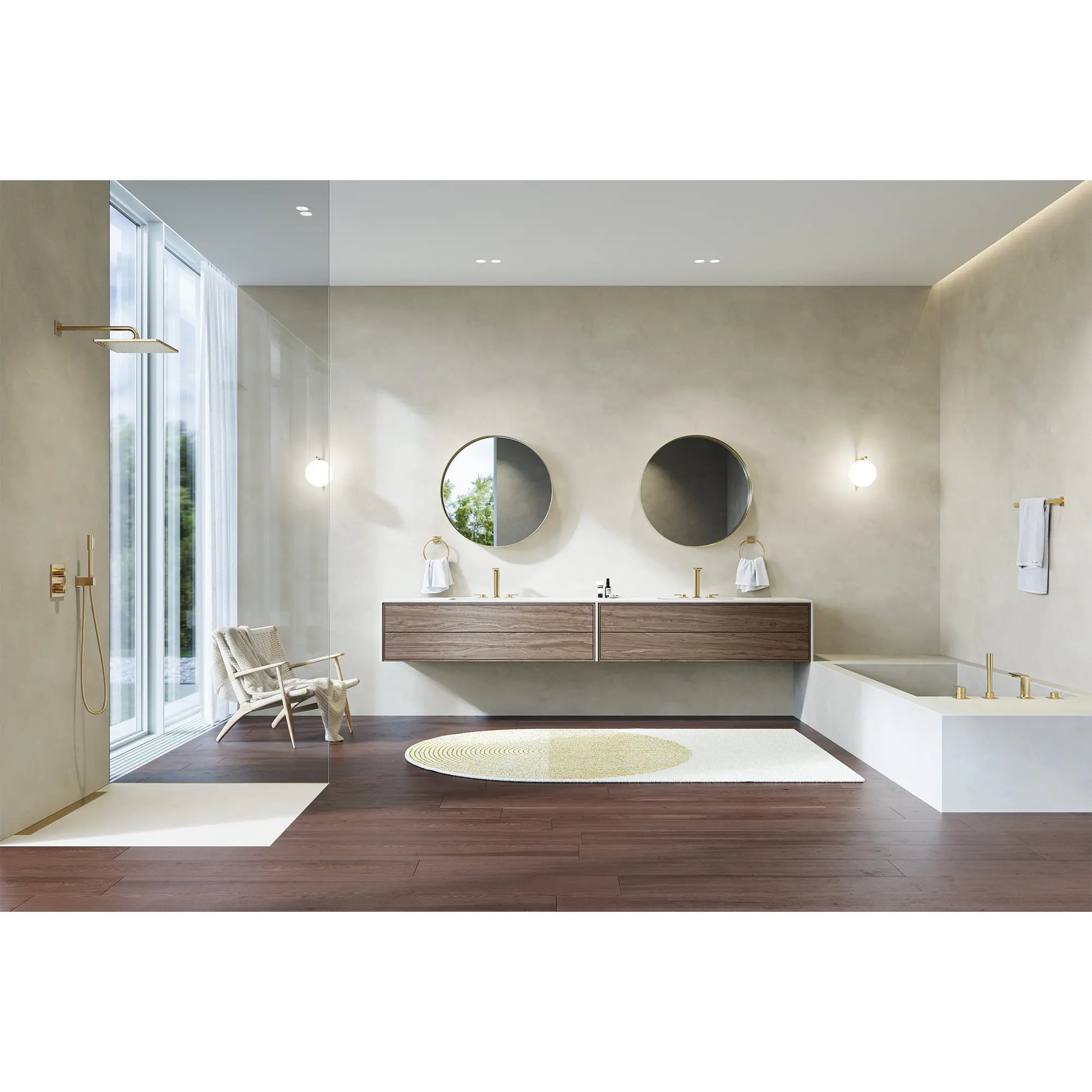 Grohe Allure New Dual Function 2-Handle Thermostatic Valve Trim - Golzar Home