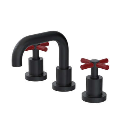 Rubinet Widespread Lav. Set. (less drain) Matt Black