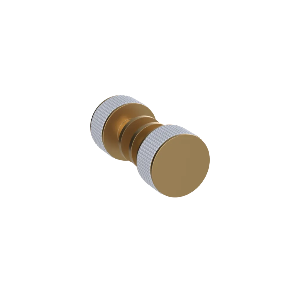 Rubinet Shower Door Knob (set) Satin Gold