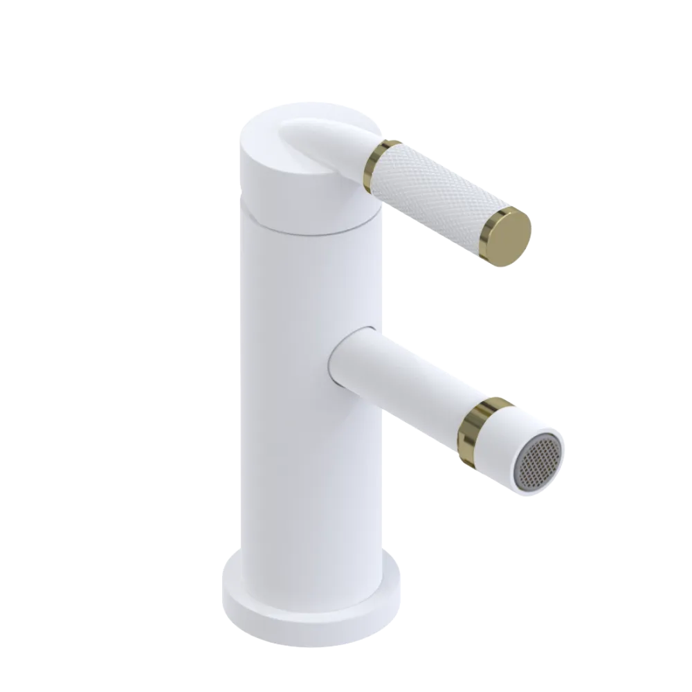 Rubinet Single Control Bidet Fitting (less drain) Matt White