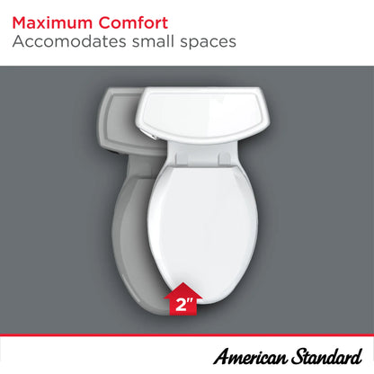 American Standard Cadet® PRO Two-Piece 1.6 gpf/6.0 Lpf Compact Chair Height Elongated Toilet Less Seat