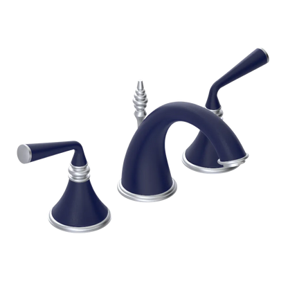 Rubinet Widespread Lav. Set. (less drain) Midnight Blue