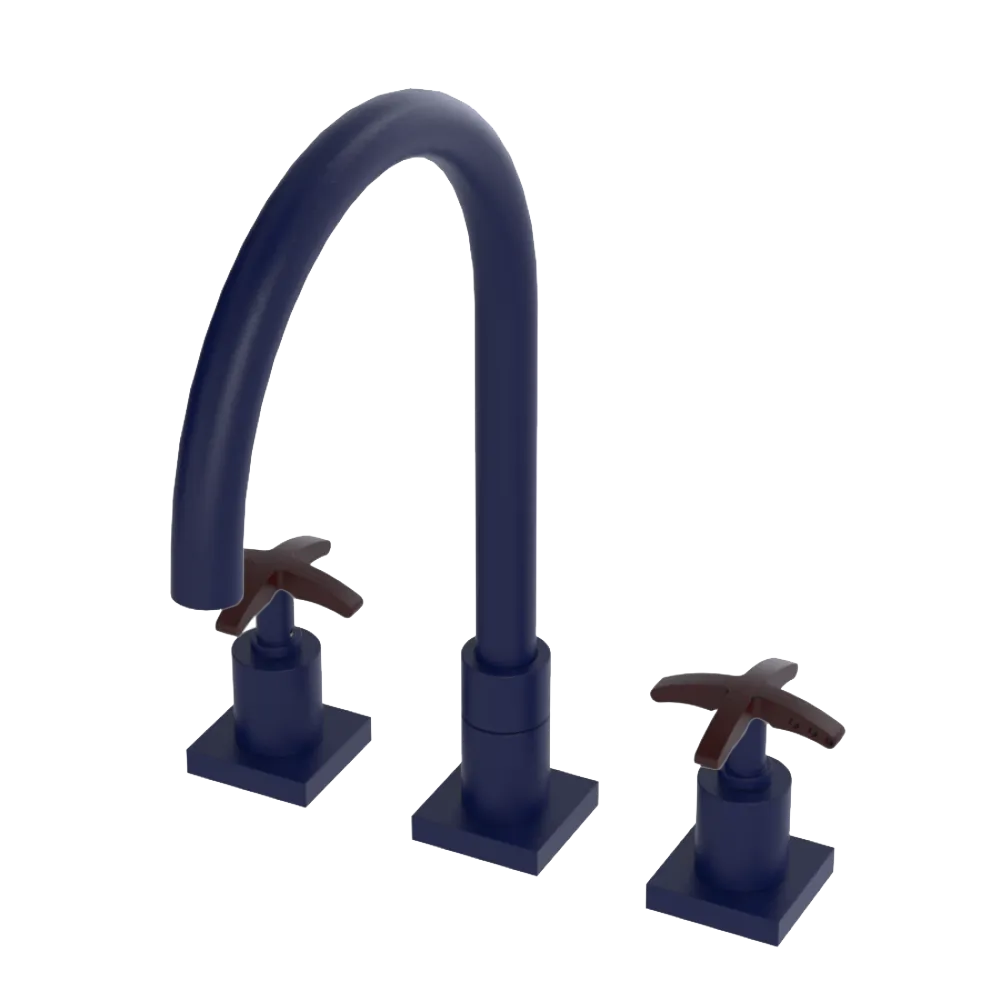 Rubinet Widespread Kitchen Set Midnight Blue
