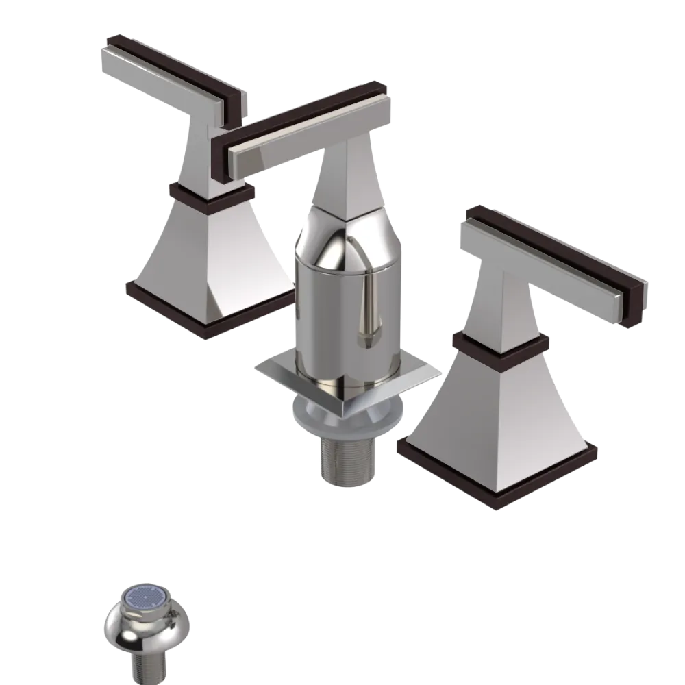 Rubinet Bidet Fitting with Spray, Diverter, and Vacum Breaker (Less Drain) Polished Nickel