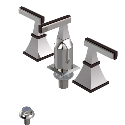 Rubinet Bidet Fitting with Spray, Diverter, and Vacum Breaker (Less Drain) Polished Nickel