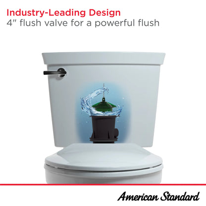 American Standard Champion PRO Two-Piece 1.6 gpf/6.0 Lpf Chair Height Elongated Right Hand Trip Lever Toilet less Seat