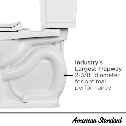 American Standard Champion PRO Two-Piece 1.6 gpf/6.0 Lpf Chair Height Elongated Right Hand Trip Lever Toilet less Seat