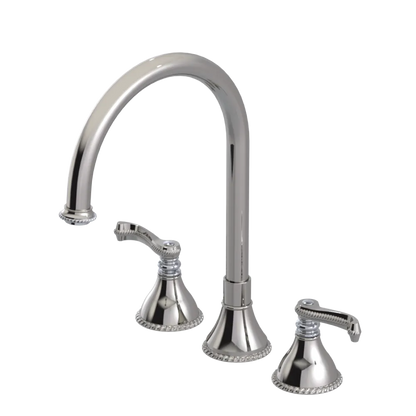 Rubinet Widespread Kitchen Set Polished Nickel