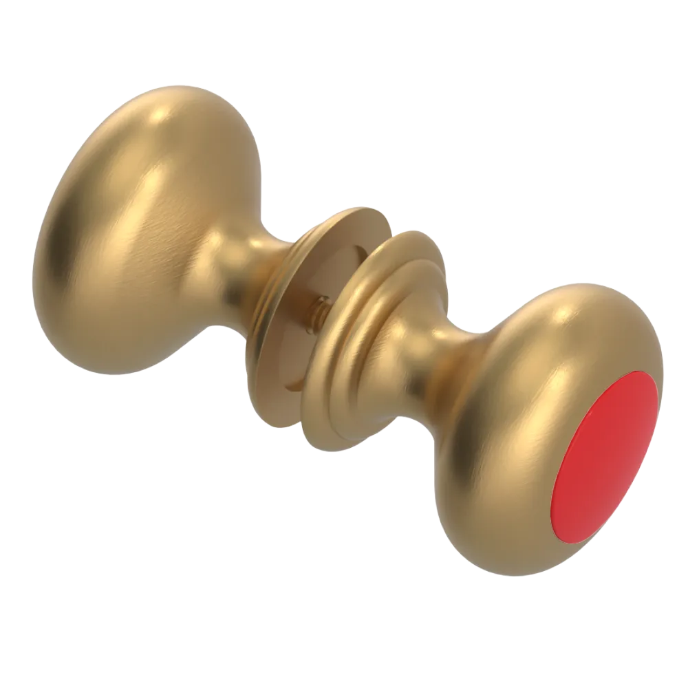 Rubinet Shower Door Knob (set) Satin Gold