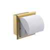 Rubinet RECESSED TOILET PAPER HOLDER Satin Brass
