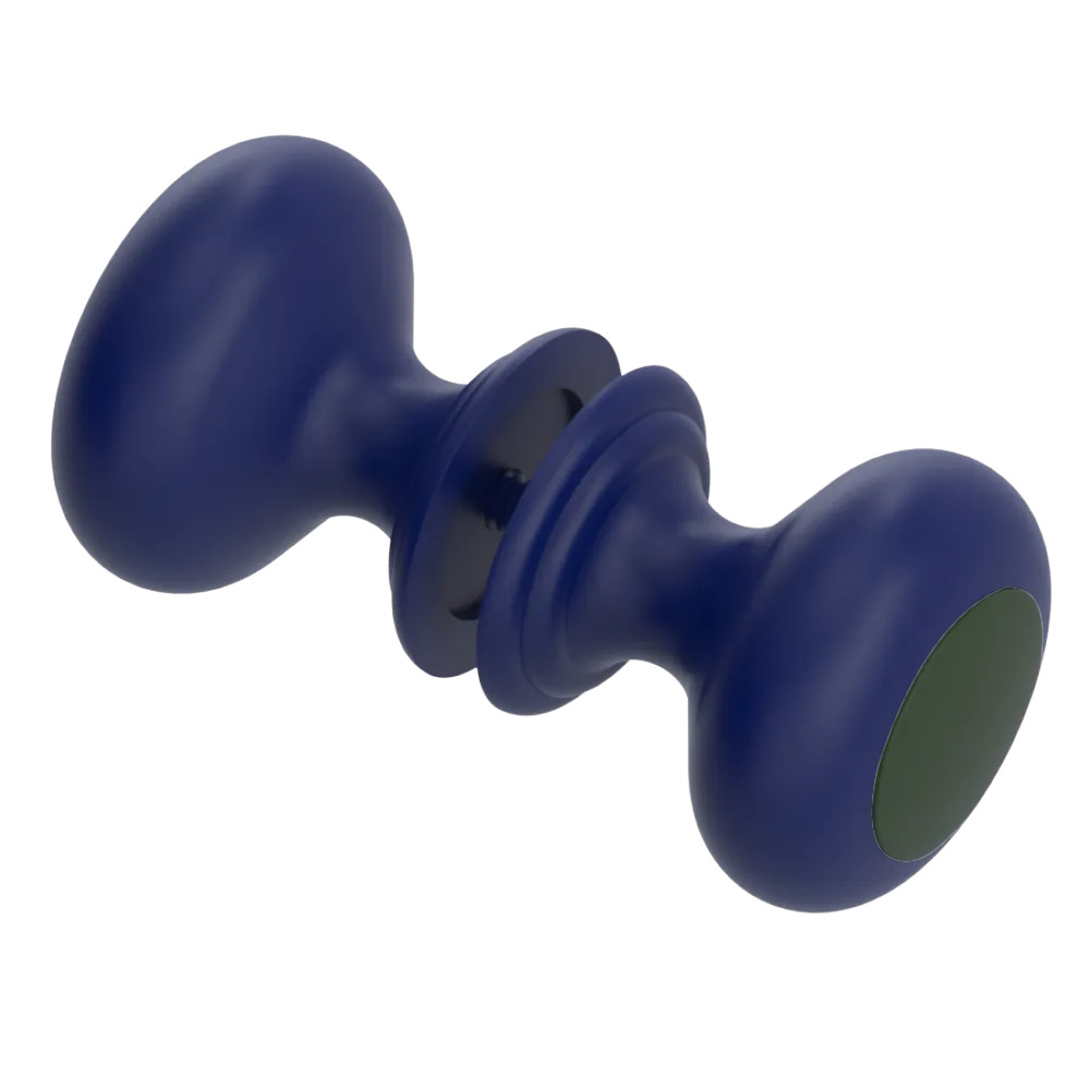 Rubinet Shower Door Knob (set) Midnight Blue