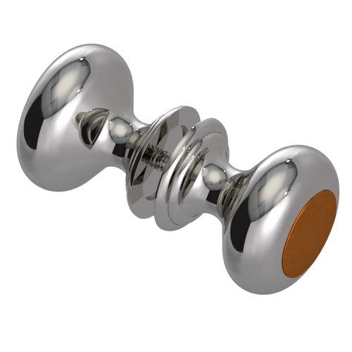 Rubinet Shower Door Knob (set) Polished Nickel