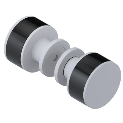 Rubinet Shower Door Knob (set) Matt White