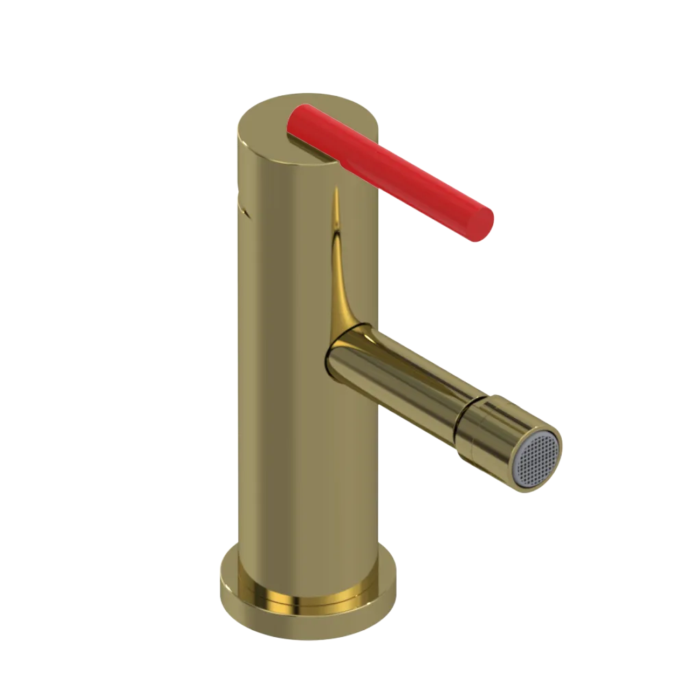 Rubinet Single Control Bidet Fitting (less drain) Natural Brass