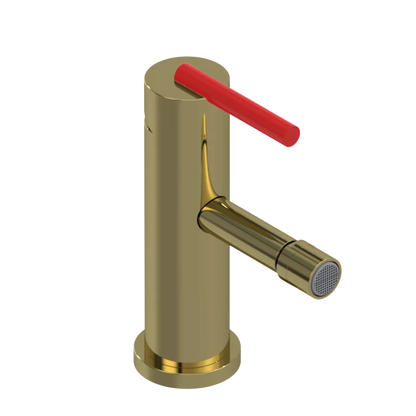 Rubinet Single Control Bidet Fitting (less drain) Natural Brass