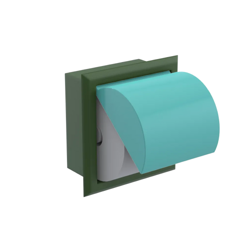 Rubinet RECESSED TOILET PAPER HOLDER Green Envy