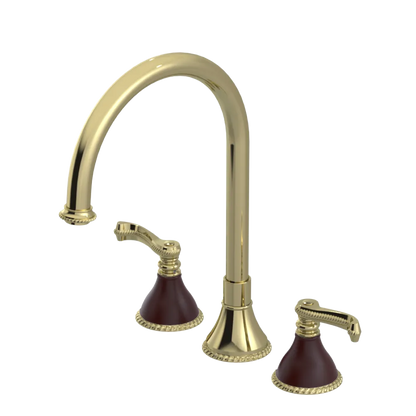 Rubinet Widespread Kitchen Set Gold