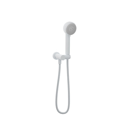 Baril 2-spray anti-limestone hand shower on wall-mounted supply elbow