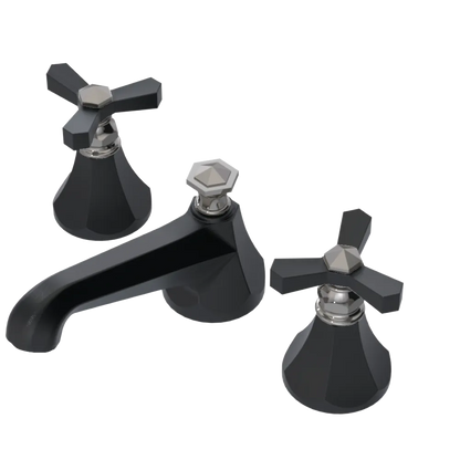 Rubinet Widespread Lav. Set. (less drain) Matt Black