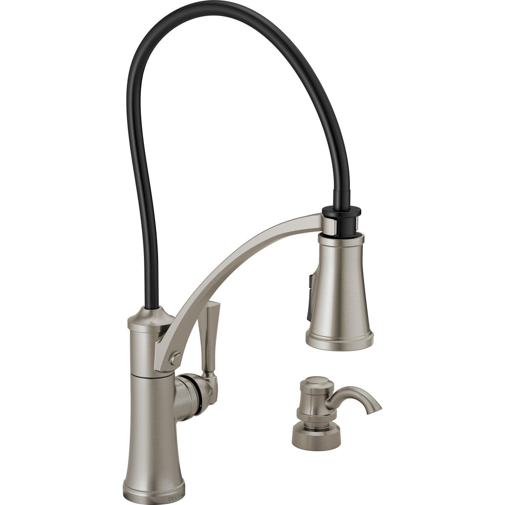 Foundry Single Handle Pull-down Kitchen Faucet With Shieldspray - SpotShield Stainless