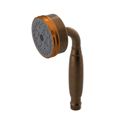 Rubinet 3 Function Hand Held Shower Only Tuscan Brass