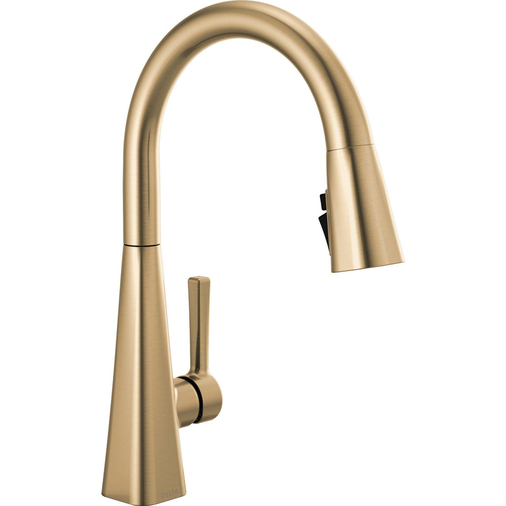 Delta Lenta Single-Handle Pull-Down Kitchen Faucet - Golzar Home