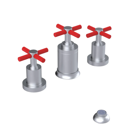 Rubinet Bidet Fitting with Spray, Diverter, and Vacuum Breaker (less drain) Satin Chrome