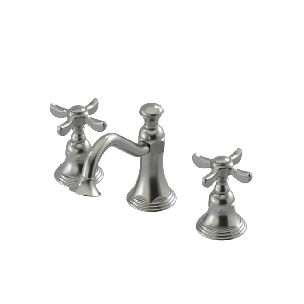 Rubinet Widespread Lav. Set. (less drain) Satin Nickel