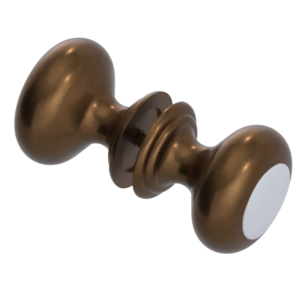 Rubinet Shower Door Knob (set) Tuscan Brass