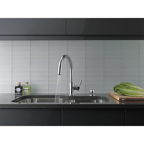 Delta Single Handle Pull-Down Kitchen Faucet with Soap
