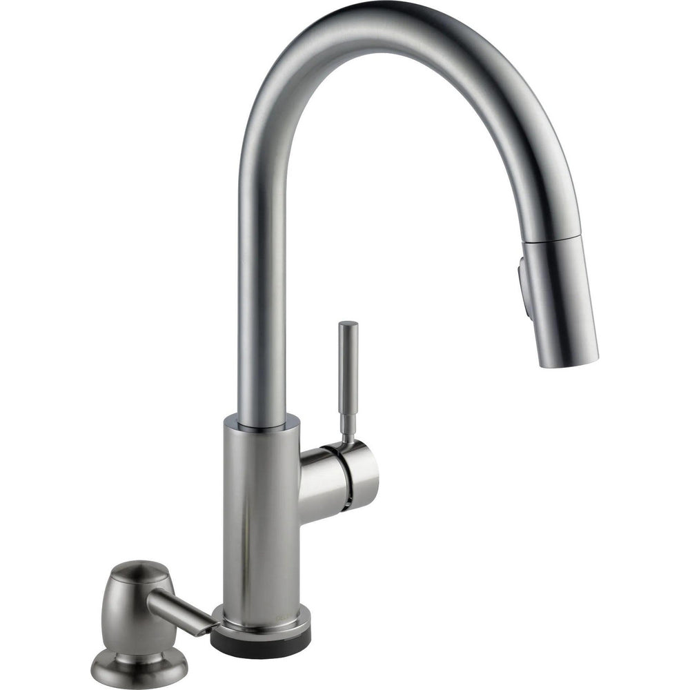 Trask Single Handle Pull-down Kitchen Faucet With TOUCH2O Technol - SpotShield Stainless