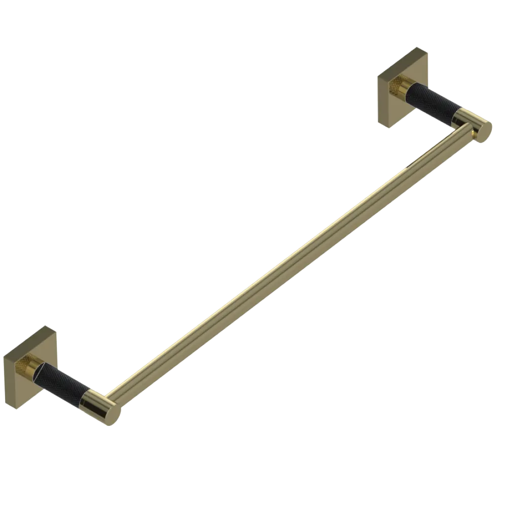 Rubinet 18" TOWEL BAR Natural Brass