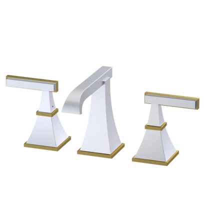 Rubinet Widespread Lav. Set. (less drain) Satin Chrome