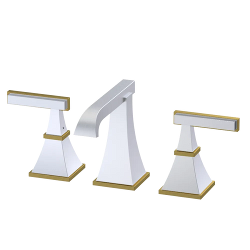 Rubinet Widespread Lav. Set. (less drain) Satin Chrome