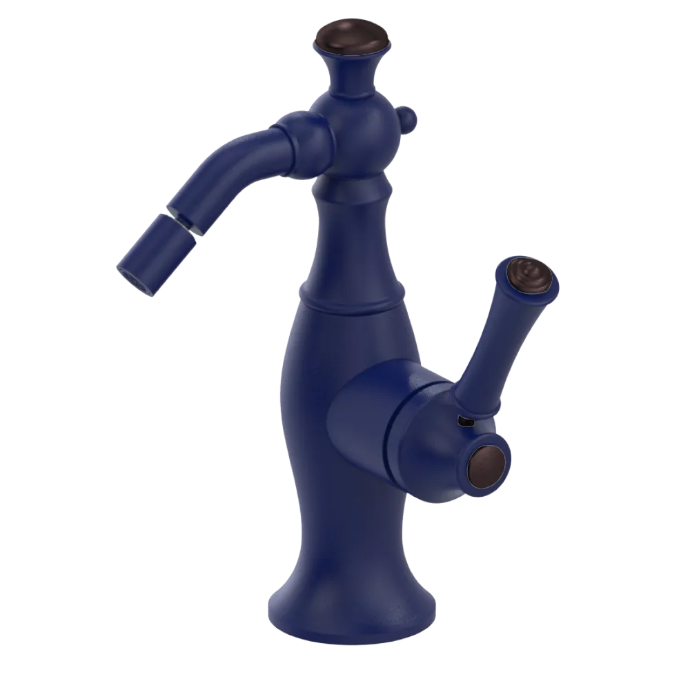 Rubinet Single Control Bidet Fitting (less drain) Midnight Blue