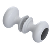 Rubinet Shower Door Knob (set) White