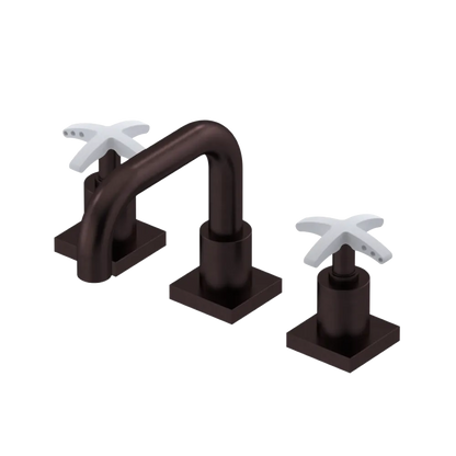 Rubinet Widespread Lav. Set. with Genesis spout (less drain) Oil Rubbed Bronze