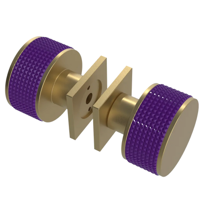 Rubinet Shower Door Knob (set) Satin Brass