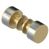 Rubinet Shower Door Knob (set) Satin Brass