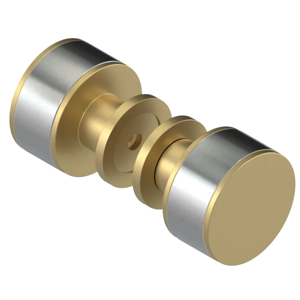 Rubinet Shower Door Knob (set) Satin Brass