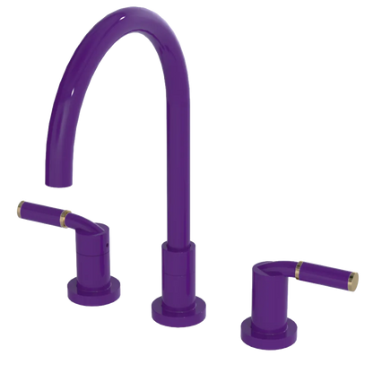 Rubinet Widespread Kitchen Set Purple Haze