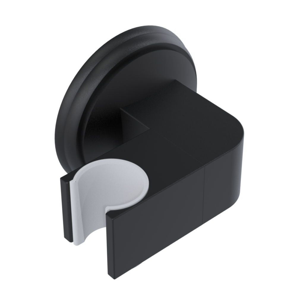 Rubinet Wall Bracket for Hand Held Shower Matt Black