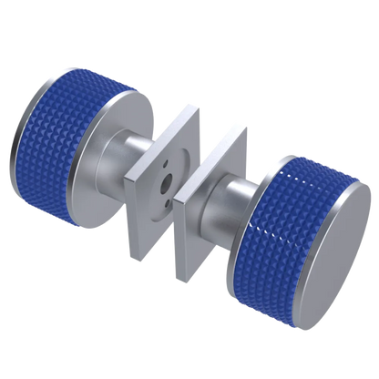 Rubinet Shower Door Knob (set) Satin Chrome