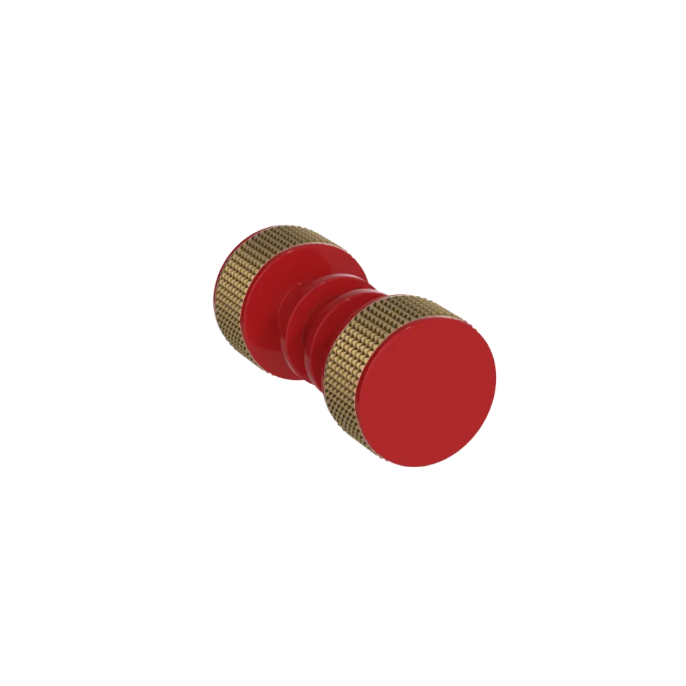 Rubinet Shower Door Knob (set) Red