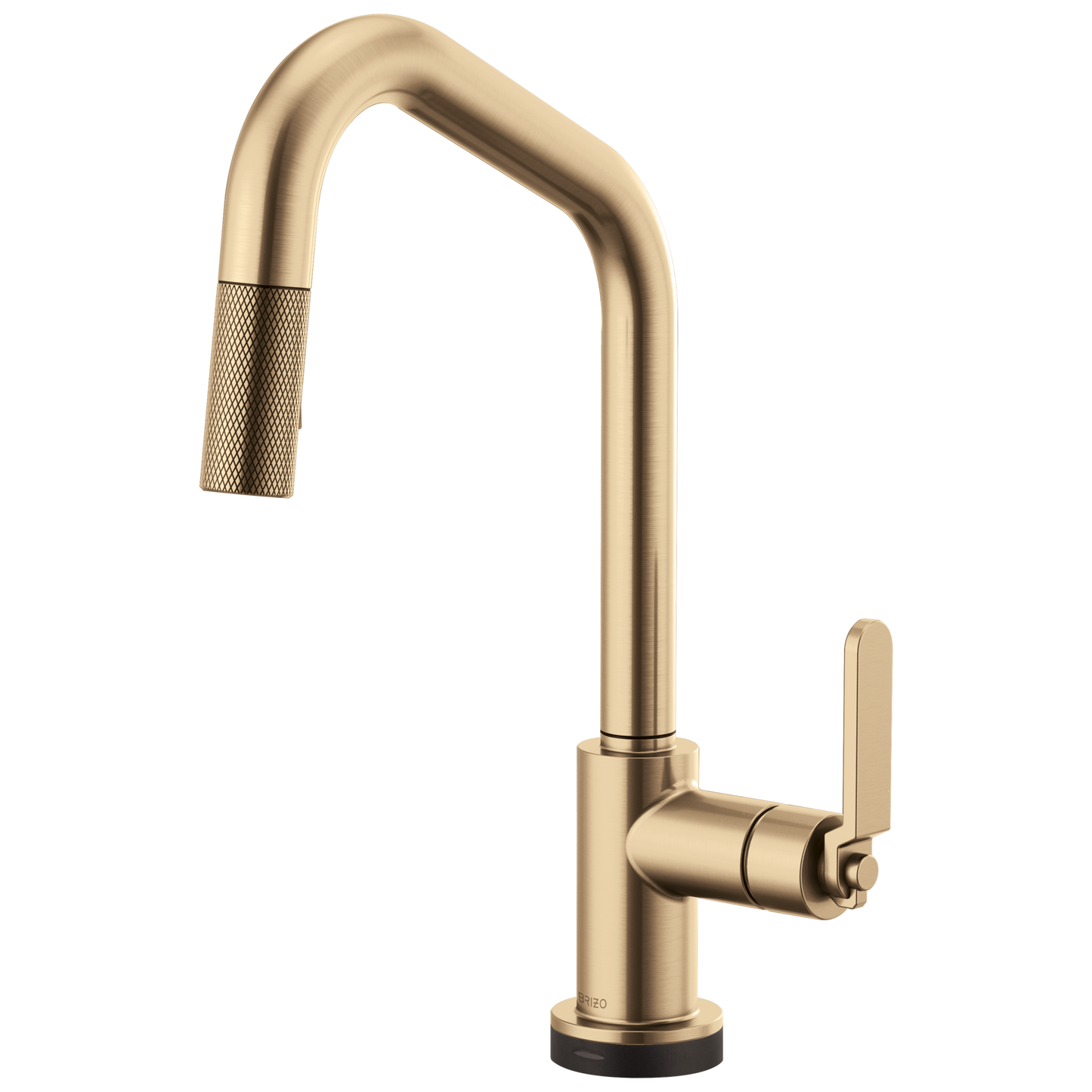 Brizo Smarttouch Pull Down Kitchen Faucet With Angled Spout And Industrial Handle