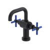 Rubinet Single Hole Dual Handle Lav. Set. (less drain) Matt Black