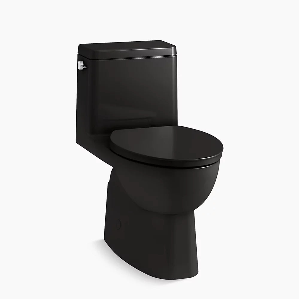 Reach® One-piece compact elongated toilet with skirted trapway, 1.28 gpf - Golzar Home