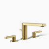 Composed® Widespread bathroom sink faucet with Lever handles, 1.2 gpm