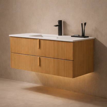 Single sink bathroom vanity